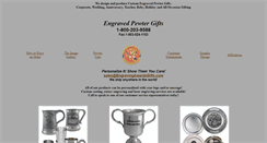 Desktop Screenshot of engravedpewtergifts.com